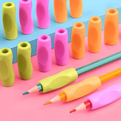 4pcs Ergonomic Pencil Grip Trainer, Handwriting Aid For Preschool Kids, Posture Correction Tool