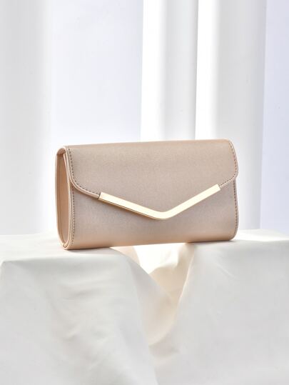 حقيبة مربعة مبسط رفرف بديكور معدني صغير الى حفلة