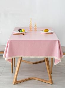 1入防水防油桌布,tpu塗層無法清洗的防油防水純色桌布,適用於桌子、書桌、咖啡桌等 - 粉色 - 查看 4