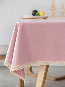 1入防水防油桌布,tpu塗層無法清洗的防油防水純色桌布,適用於桌子、書桌、咖啡桌等 - 粉色 - 查看 1