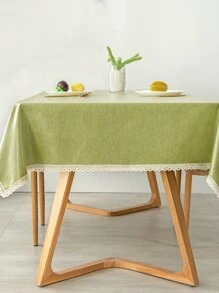 1入防水防油桌布,tpu薄膜塗層防污桌墊,適用於餐桌、咖啡桌和辦公桌 - 綠色 - 查看 5