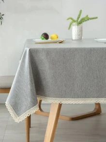 1張防水防油桌布 Tpu膜塗層純色桌布,適用於飯桌、咖啡桌、家庭和辦公桌 - 灰色 - 查看 6