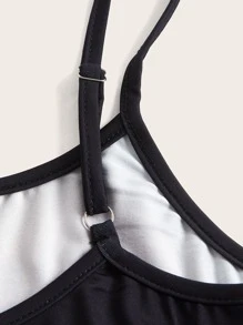 SHEIN ICON Body Heat Map Print Cami Bodycon Dress - Black - View 3