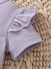 Rompers Em bé Xù Hoạt hình - Bụi tím - Xem 6