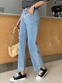 DAZY Women's Denim Pants With Pockets