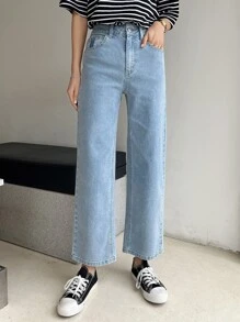 DAZY Women's Denim Pants With Pockets