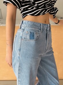 DAZY Women's Denim Pants With Pockets