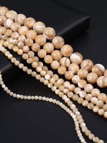 Hạt tự làm vỏ tự nhiên 1 sợi để làm đồ trang sức tự làm - Màu Khaki - Xem 1