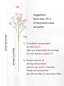 1pc Artificial Gypsophila Flower For Home Party Decoration - Multicolor - View 2