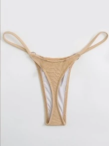 夏季环链比基尼泳裤 - 卡其色 - 查看 2