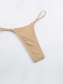 夏季环链比基尼泳裤 - 卡其色 - 查看 3