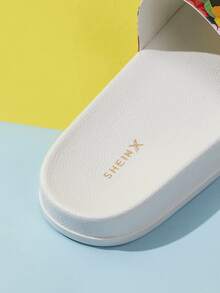 Whitebread Vacation Slide Shoes Women Floral Pattern Single Band Slides - Multicolor - View 8