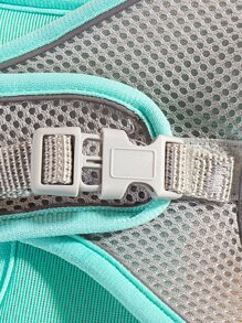 1pc Mesh Pet Harness & 1pc Leash - Mint Blue - View 9