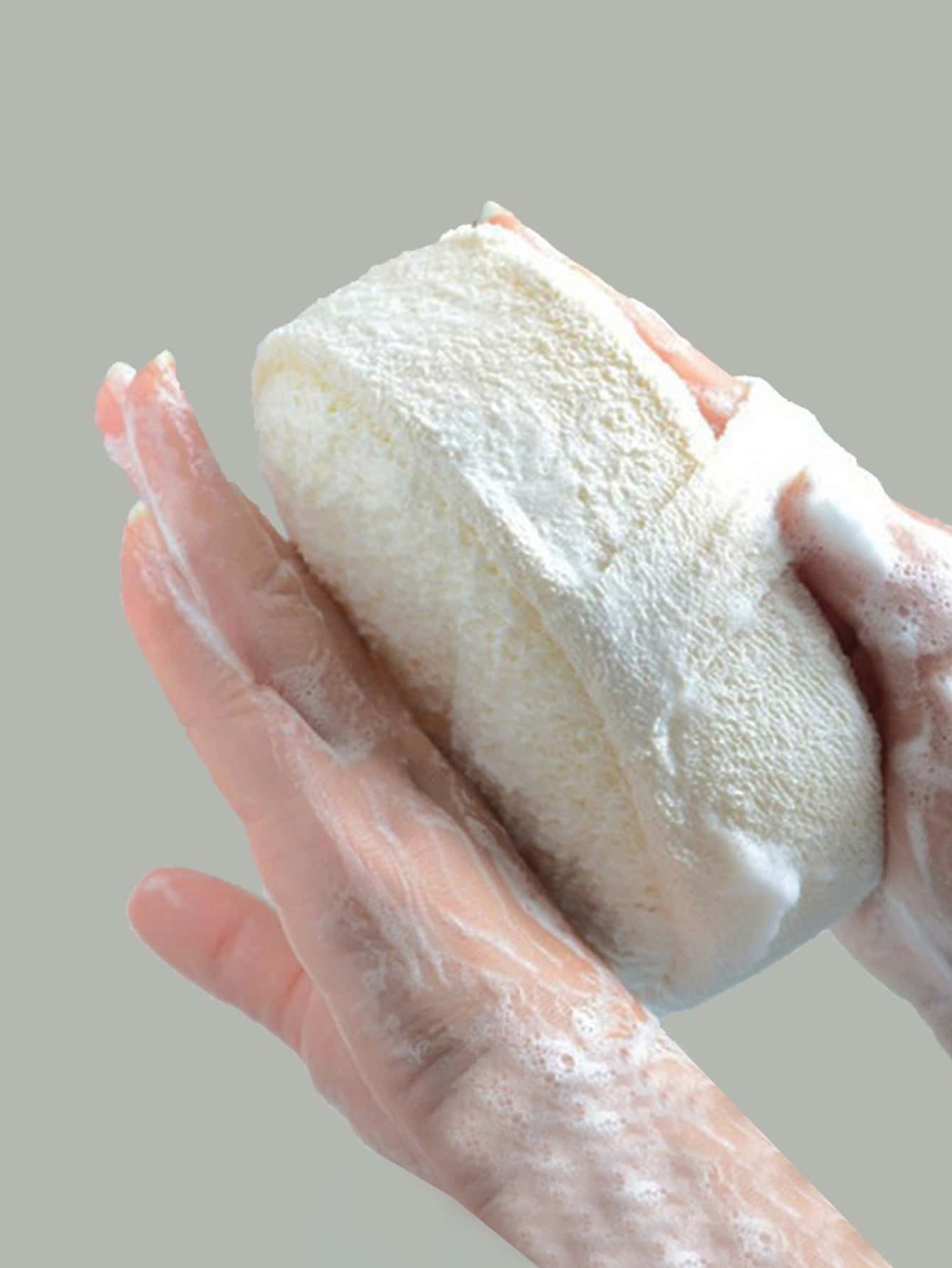1入組PP沐浴海綿浴用極簡素色沐浴海綿