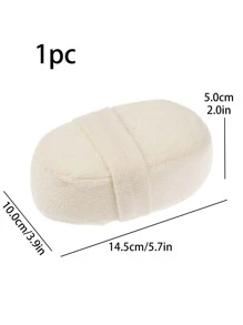 1入組PP沐浴海綿浴用極簡素色沐浴海綿