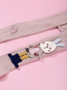 1入組嬰兒女孩褲襪,孩子們緊身打底褲,嬰兒背帶連褲襪 - 粉色 - 查看 6