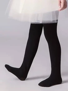 3雙小女童素色休閒褲襪 - 彩色 - 查看 3