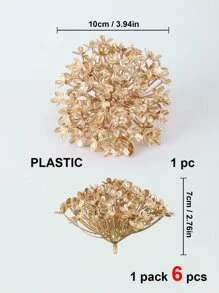 6 件塑料人造花，现代人造花茎，适用于家居、派对、情人节、生日毕业礼物、家居装饰、返校房间装饰、学校用品，假植物