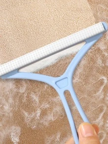 1pc Double-sided Pet Hair Remover Brush - Blue - View 3