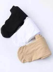 3雙小女童素色休閒褲襪 - 彩色 - 查看 1