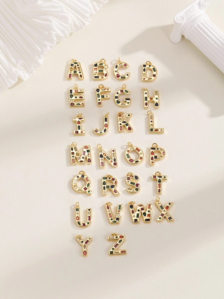 1pc Letter DIY Pendant