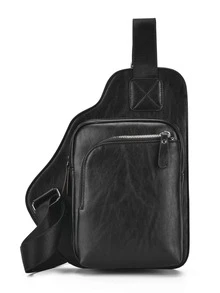 Mini Sling Bag PU Minimalist - Black - View 1