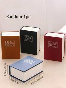 1 hộp đựng tiền hình quyển sách màu ngẫu nhiên, hộp đựng tiền xu sáng tạo cho gia đình tốt nhất - Nhiều màu - Xem 4