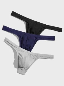 DrisQ Hombre 3 piezas Tanga sólido Ropa interior sexy