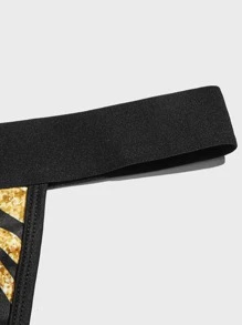 Men 3pcs Graphic Print Thong - Multicolor - View 4