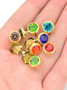 50pcs Artificial Crystal Clothes Decoration, Rhinestone Decor Garment Decoration For DIY - Multicolor - View 2