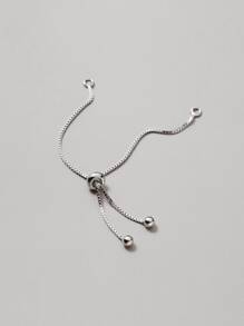 Bead Decor Silver DIY Chain - Silver - View 1