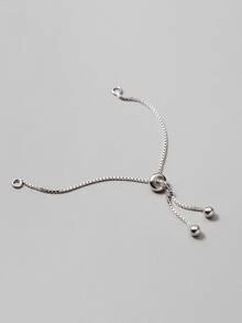 Bead Decor Silver DIY Chain - Silver - View 2