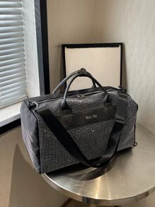 Túi du lịch màu trơn - màu đen - Xem 1