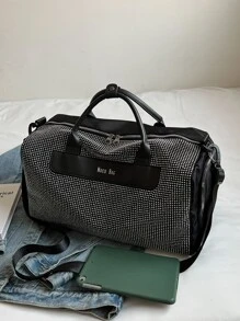 Túi du lịch màu trơn - màu đen - Xem 7