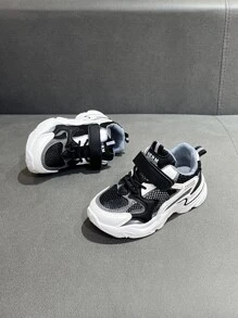 女孩字母圖案系帶設計運動戶外老爹鞋