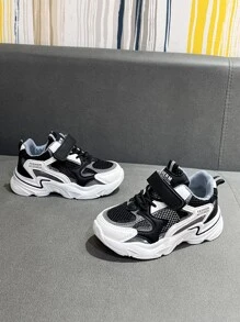 女孩字母圖案系帶設計運動戶外老爹鞋