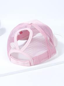 1入組女士迷彩印花透氣休閒網眼棒球帽 - 粉色 - 查看 5