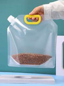 1pc Clear Food Storage Bag, Simple PE Sealed Against Moisture Food Grain Storage Bag For Kitchen - Multicolor - View 4