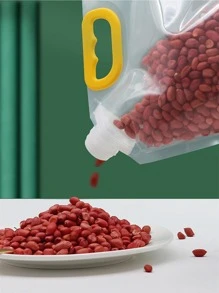 1pc Clear Food Storage Bag, Simple PE Sealed Against Moisture Food Grain Storage Bag For Kitchen - Multicolor - View 5