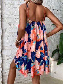 SHEIN VCAY Floral Print Cami Dress - Multicolor - View 2