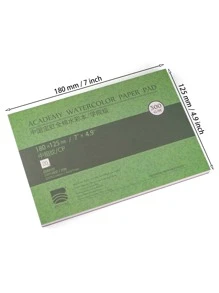 32K 300g/㎡ Watercolor Paper, Coarse Texture - Green - View 2