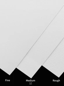 32K 300g/㎡ Watercolor Paper, Coarse Texture - Green - View 3