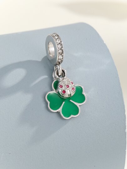水鑽裝飾幸運草DIY吊墜
