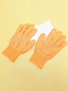 2pcs Hair Styling Tools Set With Dual-Sided Silicone Bead Comb, Curling Iron, Hair Clips, Straightener, Heat-Resistant Glove For Hairdressing, Curling, Straightening - Orange - View 4