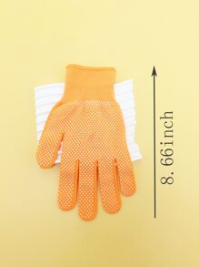 2pcs Hair Styling Tools Set With Dual-Sided Silicone Bead Comb, Curling Iron, Hair Clips, Straightener, Heat-Resistant Glove For Hairdressing, Curling, Straightening - Orange - View 5