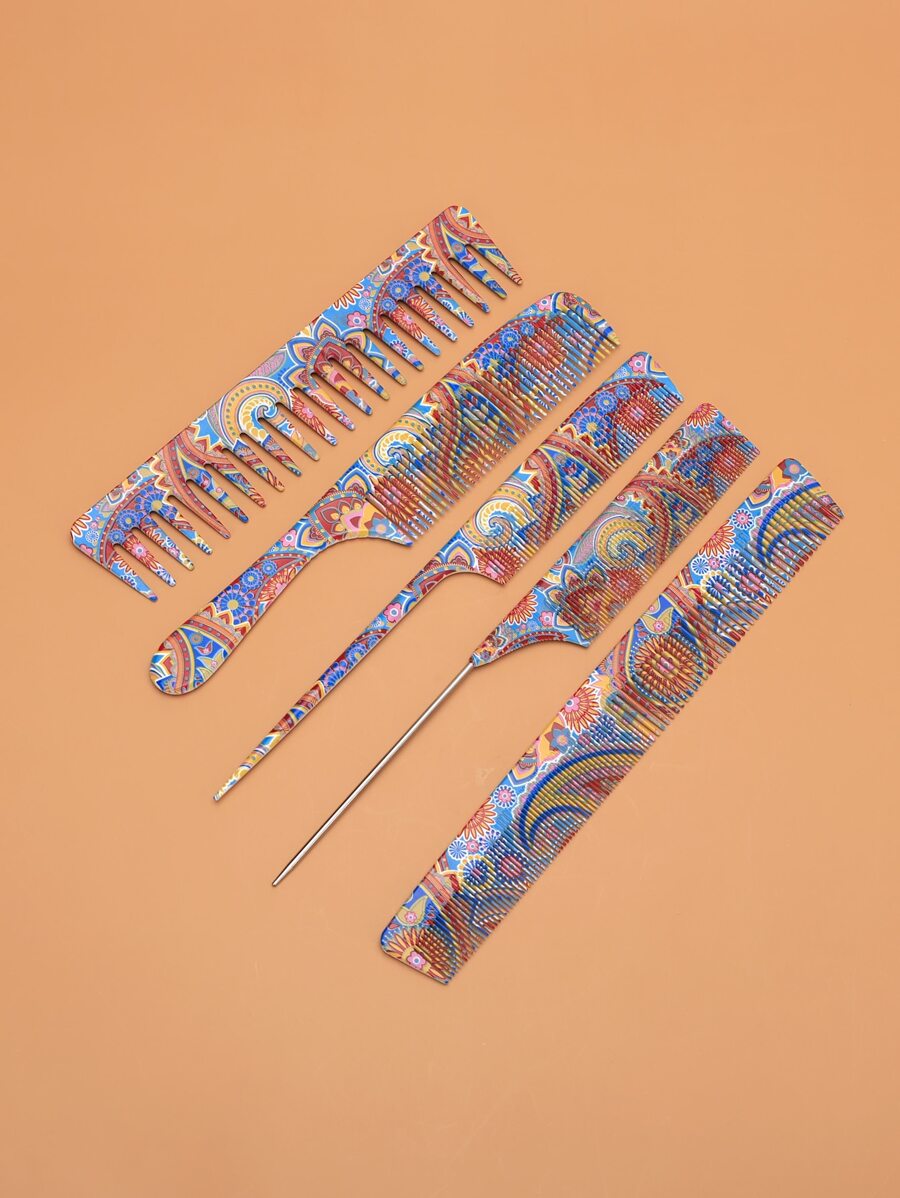 Juego De Peines Para El Cabello De 5 Piezas - Multicolor - Ver 1