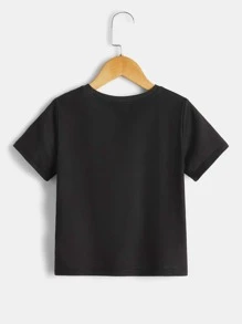 Toddler Boys Cartoon Graphic Tee - Black - View 2