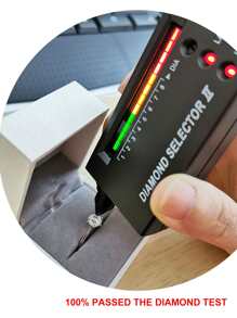 AIHUASI 1 chiếc nhẫn đính hôn kim cương Moissanite lấp lánh không màu cắt tròn 925 tinh xảo do phòng thí nghiệm tạo ra 6,5*6,5mm 1,0Ct dành cho nữ Nhẫn cưới Trang sức cao cấp Quà tặng ngày lễ tình nhân kèm Chứng chỉ GRA - Bạc - Xem 7