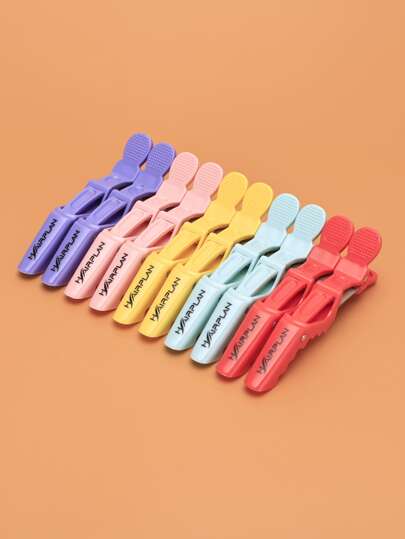 10pcs/Set Salon Hair Dyeing Crocodile Clip, Hairstylist Hair Clamp Alligator Clip For Home Hair Dyeing,Hair Tools,Hair Products And Accessories For Barber Salon Beauty Travel Essentials