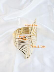 1入組翅膀窗簾扣，金屬簡約窗簾夾，窗簾配件 - 金色 - 查看 8